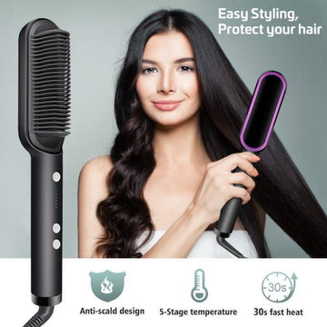 2-in-1 Hair Straightener Comb