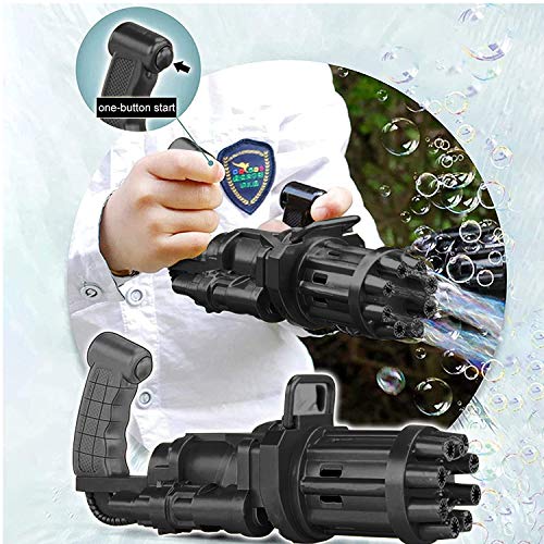 Kids Summer Gatling Bubble Gun - Automatic Soap Water