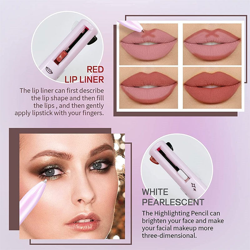 4 In 1 Waterproof Makeup Pen Eyebrow