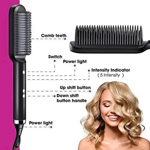 2-in-1 Hair Straightener Comb